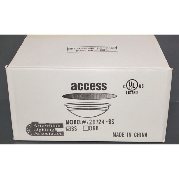 Access Lighting Atom Flush Mount  Transitional Style-10.5 in by 3.5 20724-BS - Picture 2 of 6